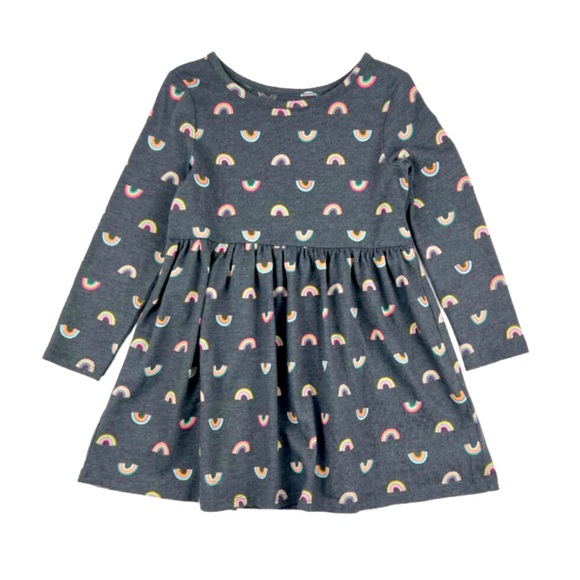 Cat & Jack Dresses 35 Cat And Jack Gray Rainbow Dress 18m Poshmark